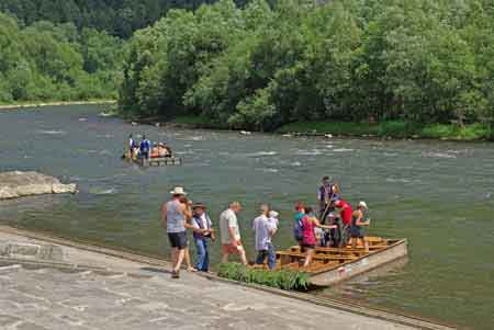 Pologne - les Pieniny - gorges du Dunajec