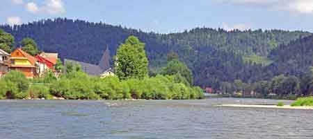 Pologne - les Pieniny - gorges du Dunajec