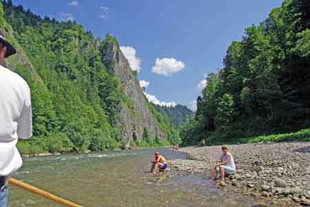 Pologne - les Pieniny - gorges du Dunajec