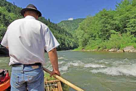 Pologne - les Pieniny - gorges du Dunajec