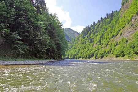 Pologne - les Pieniny - gorges du Dunajec