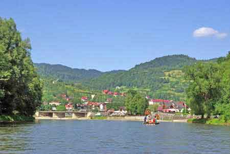 Pologne - les Pieniny - gorges du Dunajec