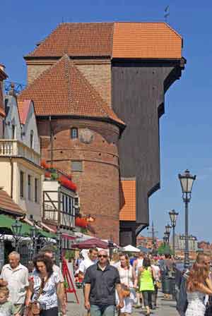 Gdansk - Dantzig Le long quai - Pologne