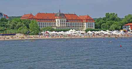 Sopot plage Pologne