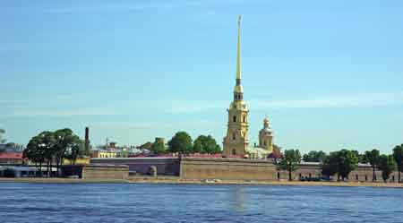 St Petersbourg  la forteresse Pierre et Paul