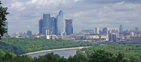 Moscou : la colline  des moineaux