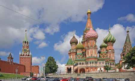 la place Rouge de Moscou