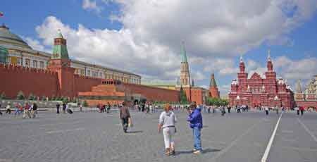 la place Rouge de Moscou
