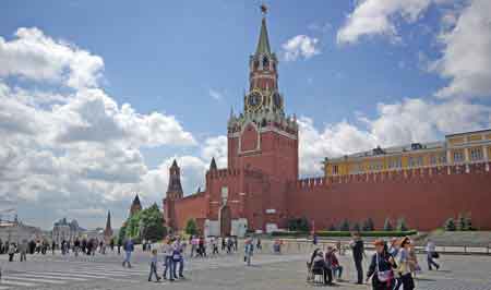 la place Rouge de Moscou