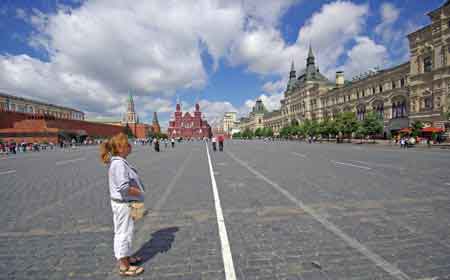 la place Rouge de Moscou