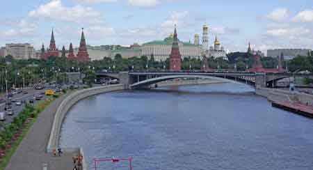 La rivière Moskova  de Moscou
