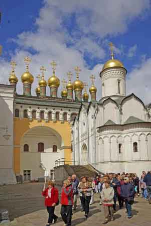 place des cathédrales du Kremlin  Moscou