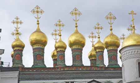 place des cathédrales du Kremlin  Moscou