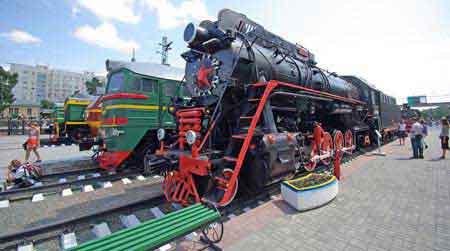 Novossibirsk musée des trains et des voitures  Seyatel Sibérie Russie