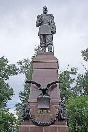 Irkoutsk statue Alexandre III Sibérie