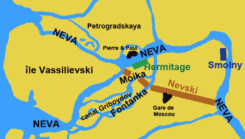 plan de masse de St Petersbourg