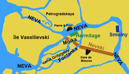 saint petersbourg carte