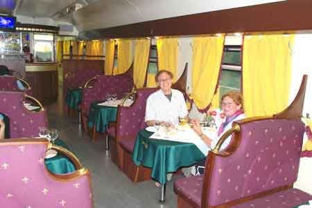 wagon restaurant  Transsibérien 