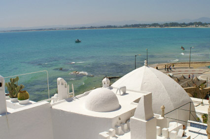 vue des toits  d'Hammamet Tunisie