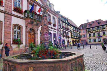 Ribeauville Alsace Route des vins France