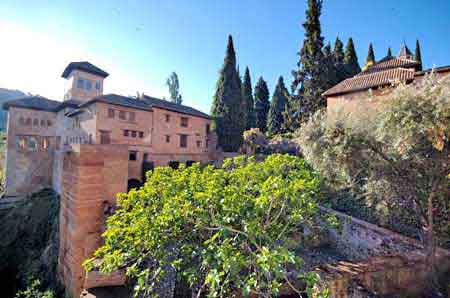 Alhambra de Grenade jardins et tours Andalousie