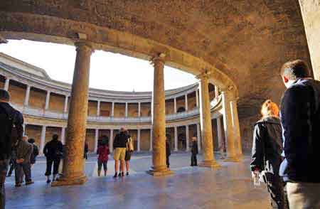 Andalousie Alhambra de Grenade   palais de Charles Quint