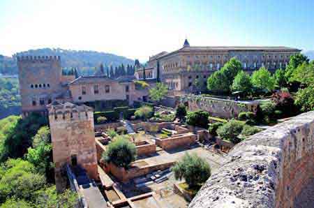 Alhambra de Grenade  la citadelle Alcazaba Andalousie