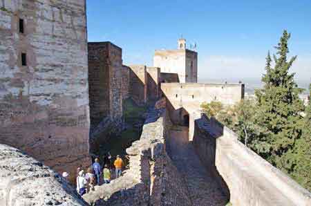 Alhambra de Grenade  la citadelle Alcazaba Andalousie