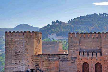 Alhambra de Grenade  la citadelle Alcazaba Andalousie