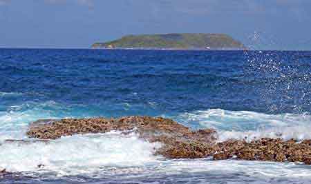 la Désirade pointe des châteaux Guadeloupe