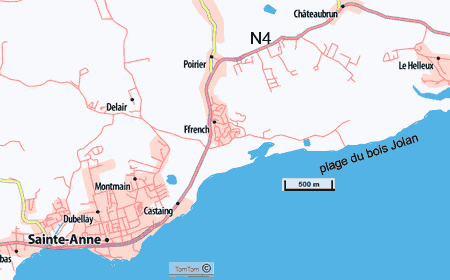 carte de sainte anne Guadeloupe