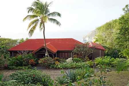jardin botanique Deshaies villa de Coluche Guadeloupe