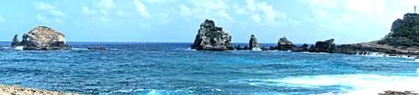 pointe des chateaux grande terre Guadeloupe