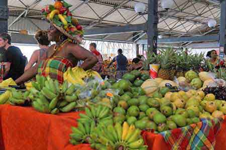 Fort de France Martinique march&eacute; couvert