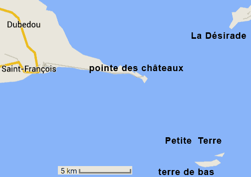 carte des environs petite terre