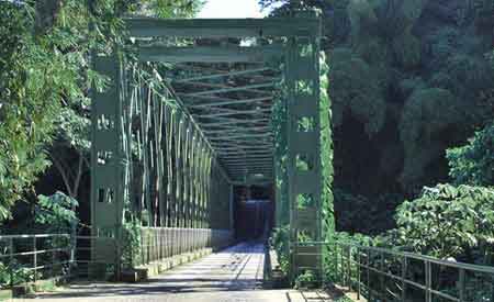 le pont en fer de Grand rivière Martinique