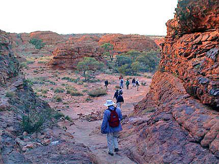 Australie Kings canyon Centre rouge  