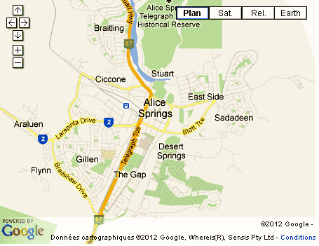 carte Alice springs