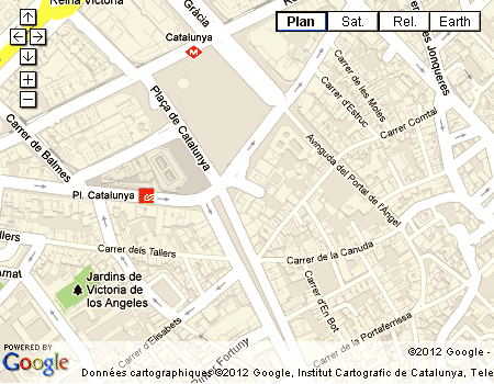  carte de la place de catalogne