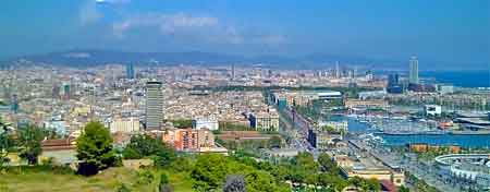 Barcelone vue de Montjuic