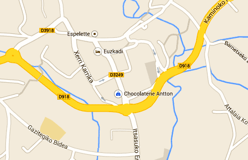 carte d Espelette Google maps