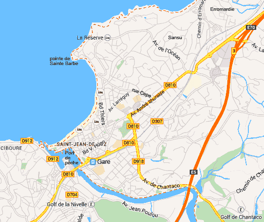 saint jean de luz carte