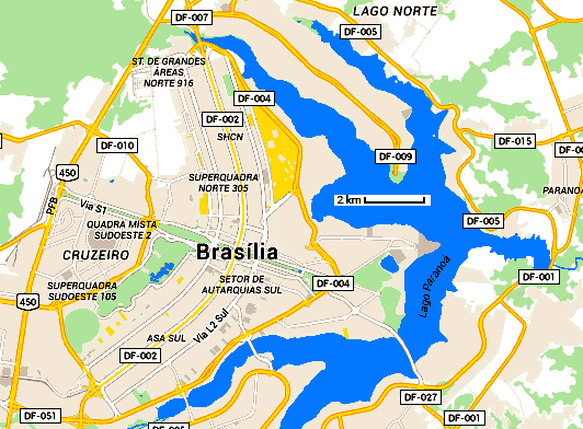 carte de Brasilia