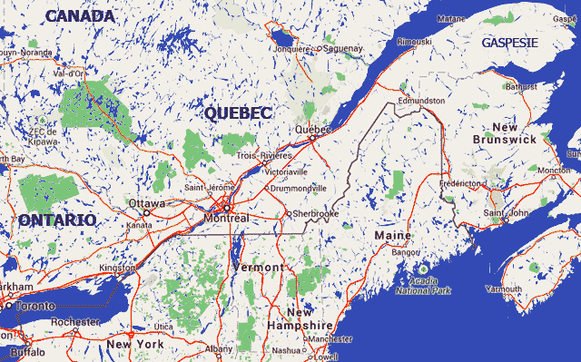 québec carte du canada