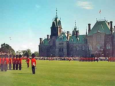 Ottawa Canada la parade de la relève de la garde