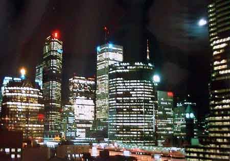 Toronto la nuit en Ontario, Canada