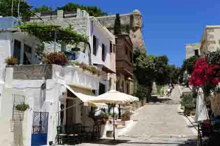 chemin pour la forteresse de Rethymno