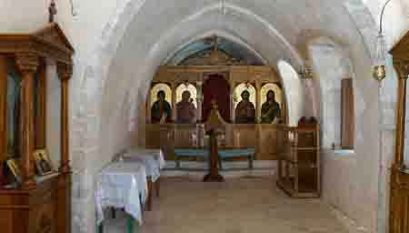intérieur de la chapelle de la forteresse de Rethymnon