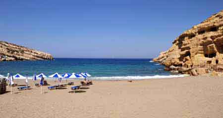 plage à Matala