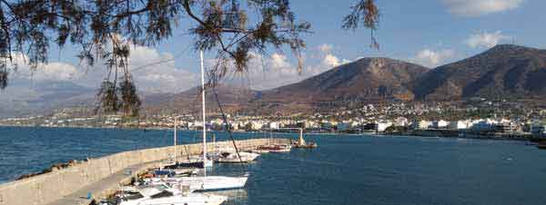 hersonissos ville vue du port